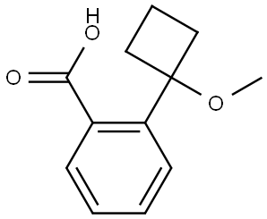 2-(1-Methoxycyclobutyl)benzoic acid Structure