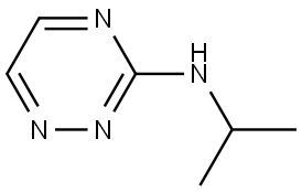 1,2,4-Triazin-3-amine, N-(1-methylethyl)- Structure