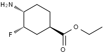 ethyl (1R,3S,4R)-4-amino-3-fluoro-cyclohexanecarboxylate Structure