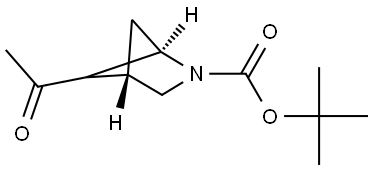 tert-Butyl (1R,4S)-5-acetyl-2-azabicyclo[2.1.1]hexane-2-carboxylate Structure