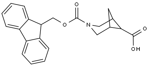3-(((9H-Fluoren-9-yl)methoxy)carbonyl)-3-azabicyclo[3.1.1]heptane-6-carboxylic acid Structure