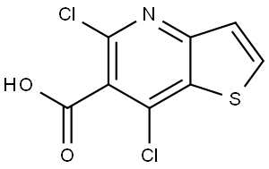 5,7-Dichlorothieno[3,2-b]pyridine-6-carboxylic acid Structure