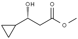 Cyclopropanepropanoic acid, β-hydroxy-, methyl ester, (βR)- Structure