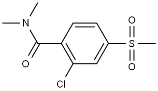 2-chloro-N,N-dimethyl-4-(methylsulfonyl)benzamide Structure