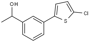 3-(5-Chloro-2-thienyl)-α-methylbenzenemethanol Structure