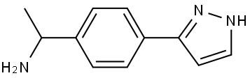 1-[4-(1H-pyrazol-3-yl)phenyl]ethan-1-amine Structure