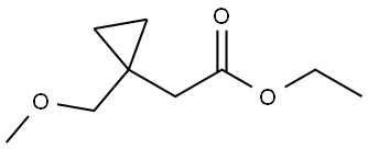 ethyl [(methoxymethyl)cyclopropyl]acetate Structure