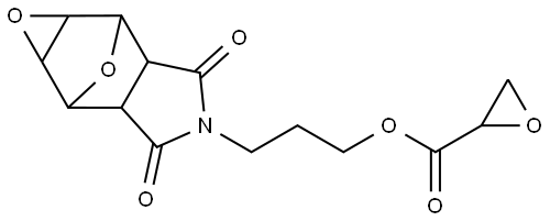 3-(3,5-dioxohexahydro-1aH-2,6-epoxyoxireno[2,3-f]isoindol-4(2H)-yl)propyl oxirane-2-carboxylate Structure