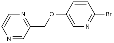 2-[[(6-Bromo-3-pyridinyl)oxy]methyl]pyrazine Structure