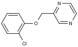 2-[(2-Chlorophenoxy)methyl]pyrazine Structure