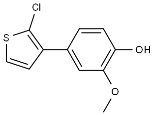 4-(2-Chloro-3-thienyl)-2-methoxyphenol Structure