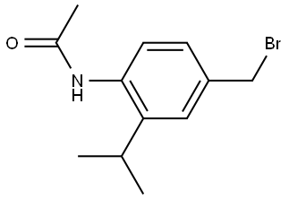 Acetamide, N-[4-(bromomethyl)-2-(1-methylethyl)phenyl]- Structure