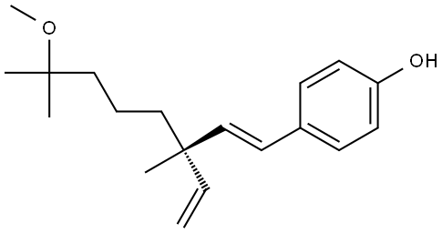4-[(1E,3S)-3-Ethenyl-7-methoxy-3,7-dimethyl-1-octen1-yl]phenol Structure