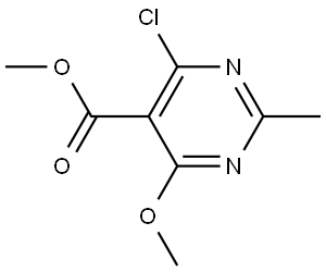Methyl 4-chloro-6-methoxy-2-methylpyrimidine-5-carboxylate Structure