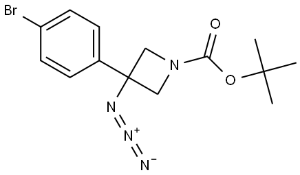 tert-butyl 3-azido-3-(4-bromophenyl)azetidine-1-carboxylate Structure