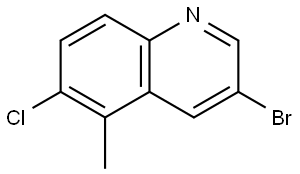 3-Bromo-6-chloro-5-methylquinoline Structure