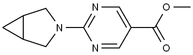Methyl 2-(3-azabicyclo[3.1.0]hex-3-yl)-5-pyrimidinecarboxylate Structure