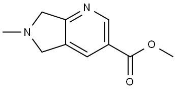 Methyl 6,7-dihydro-6-methyl-5H-pyrrolo[3,4-b]pyridine-3-carboxylate Structure