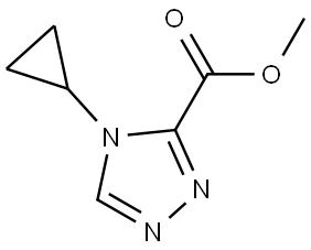 Methyl 4-Cyclopropyl-4H-1,2,4-triazole-3-carboxylate Structure