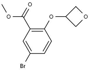 Methyl 5-bromo-2-(3-oxetanyloxy)benzoate Structure