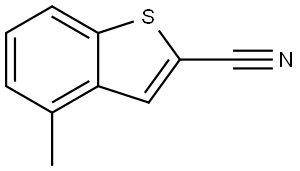 4-Methylbenzo[b]thiophene-2-carbonitrile Structure