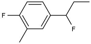 1-Fluoro-4-(1-fluoropropyl)-2-methylbenzene Structure