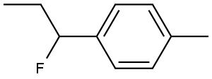 1-(1-Fluoropropyl)-4-methylbenzene Structure