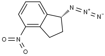 (1R)-1-azido-4-nitro-2,3-dihydro-1H-indene Structure