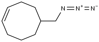 (1Z)-5-(azidomethyl)cyclooct-1-ene Structure