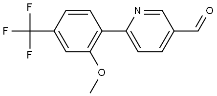 6-[2-Methoxy-4-(trifluoromethyl)phenyl]-3-pyridinecarboxaldehyde Structure