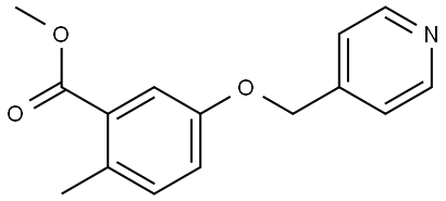 methyl 2-methyl-5-(pyridin-4-ylmethoxy)benzoate Structure