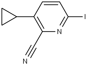 3-cyclopropyl-6-iodopicolinonitrile Structure