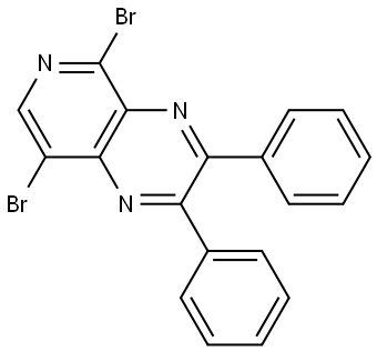 5,8-dibromo-2,3-diphenylpyrido[3,4-b]pyrazine Structure