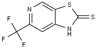 6-(Trifluoromethyl)thiazolo[5,4-c]pyridine-2(1H)-thione Structure