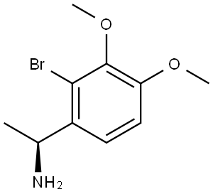 (1S)-1-(2-bromo-3,4-dimethoxyphenyl)ethan-1-amine Structure