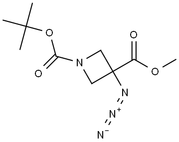 1-tert-butyl3-methyl3-azidoazetidine-1,3-dicarboxylate Structure
