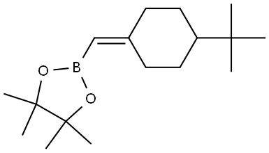 2-((4-(tert-Butyl)cyclohexylidene)methyl)-4,4,5,5-tetramethyl-1,3,2-dioxaborolane Structure