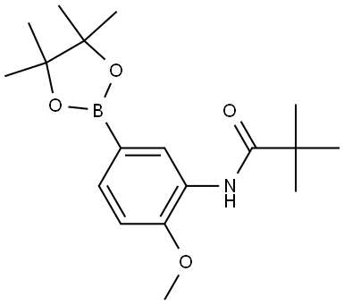 N-[2-Methoxy-5-(4,4,5,5-tetramethyl-1,3,2-dioxaborolan-2-yl)phenyl]-2,2-dimet... Structure