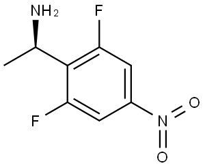 (1R)-1-(2,6-difluoro-4-nitrophenyl)ethan-1-amine Structure