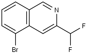 5-Bromo-3-(difluoromethyl)isoquinoline Structure