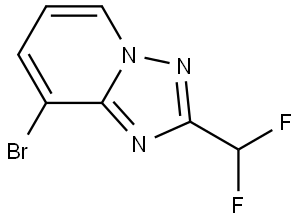 8-Bromo-2-(difluoromethyl)-[1,2,4]triazolo[1,5-a]pyridine Structure