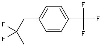 Benzene, 1-(2,2-difluoropropyl)-4-(trifluoromethyl)- Structure