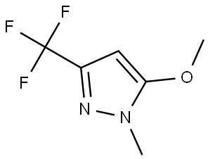 1H-Pyrazole, 5-methoxy-1-methyl-3-(trifluoromethyl)- Structure