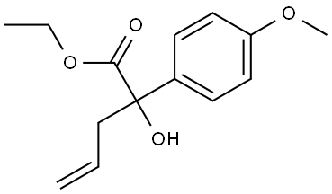 ethyl 2-hydroxy-2-(4-methoxyphenyl)pent-4-enoate Structure