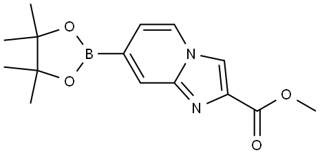 Methyl 7-(4,4,5,5-tetramethyl-1,3,2-dioxaborolan-2-yl)imidazo[1,2-a]pyridine-2-carboxylate Structure