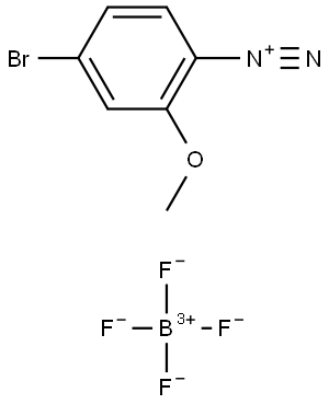 Benzenediazonium, 4-bromo-2-methoxy-, tetrafluoroborate(1-) (1:1) (ACI) Structure