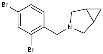 3-[(2,4-Dibromophenyl)methyl]-3-azabicyclo[3.1.0]hexane Structure