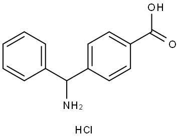 4-[AMINO(PHENYL)METHYL]BENZOIC ACID HYDROCHLORIDE Structure