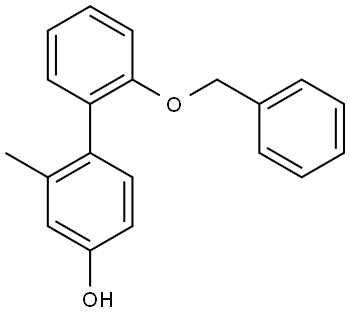 2-Methyl-2'-(phenylmethoxy)[1,1'-biphenyl]-4-ol Structure