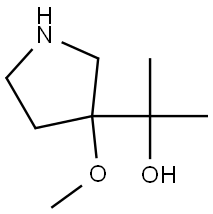 2-(3-Methoxypyrrolidin-3-yl)propan-2-ol Structure
